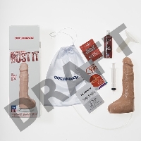 Фаллоимитатор реалистик на присоске с семяизвержением Bust It – Squirting Realistic Cock - White