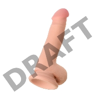 Реалистичный вибратор TOYFA RealStick Elite Vibro, TPR, телесный, 7 режимов вибрации, 18,5 см.