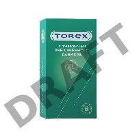 Презервативы увеличенного размера TOREX  латекс, №12, 20 см