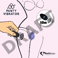 Фиолетовый вибромассажер в трусики с пультом ДУ Panty Vibe Remote Controlled Vibrator