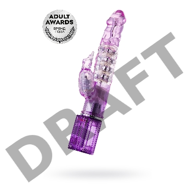 Вибратор с клиторальным стимулятором TOYFA A-Toys High-Tech fantasy, TPE, фиолетовый, 26,5 см