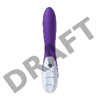 Вибратор Mystim Elegant Eric силиконовый, фиолетовый, 27 см