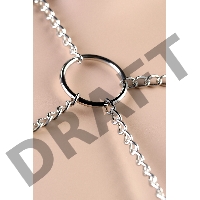 Бикини из цепочек TOYFA Theatre, OS, серебряные