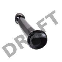 Нереалистичный фаллоимитатор Jelly Dildo L Toyfa Basic, TPE, черный, 20 см