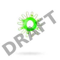 Эрекционное кольцо TOYFA, TPE, зеленый