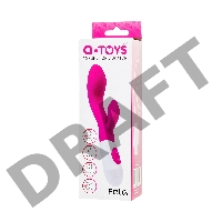 Вибратор с клиторальным стимулятором TOYFA A-Toys Fela, силикон, розовый, 20,5 см