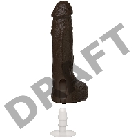 Фаллоимитатор реалистик на присоске с семяизвержением Bust It - Squirting Realistic Cock - Chocolate
