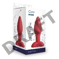 Анальная пробка Matter, 3 x 9 см , цвет бордовый