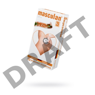 Презервативы Masculan Ultra 3,  10 шт.  Кольца и пупырышки с анестетиком (Long Pleasure)   ШТ