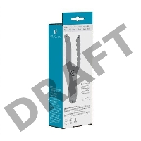 Фиолетовый анально-вагинальный вибратор Extreme Dual Vibrator - 25 см.