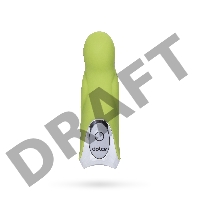 Вибратор TOYFA Dolce Jaxon, силикон, зеленый, 12,5см