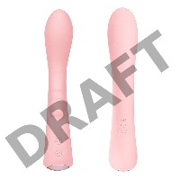 Нежно-розовый вибромассажер 6 Silicone G-Spot Fun - 19,1 см.