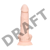 Фаллоимитатор RealStick Silicone Jake G, сайлекспан, телесный, 20,5 см