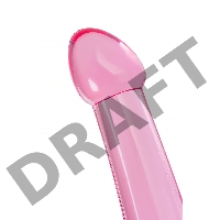 Нереалистичный фаллоимитатор Jelly Dildo XL Toyfa Basic, TPE, Розовый, 22 см