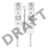 Оковы Pecado BDSM, мягкие с люверсами, натуральная кожа, белые