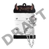 Оковы Pecado BDSM, мягкие с люверсами, натуральная кожа, белые