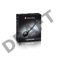 Вагинальные шарики Mystim Mono Unplain Jane Geisha Balls, электростимуляция, силикон, черные, Ø 3,3