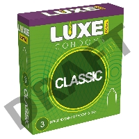 Презервативы LUXE ROYAL Classic 3шт, 18 см