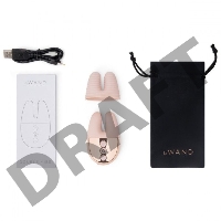 Пудровый вибратор с ушками Le Wand Double Vibe