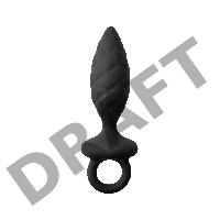 Анальная пробка Erotist Strob S - size, силикон, черная, 11,7 см