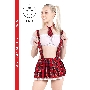 Нижняя часть костюма «Американская школьница», Pecado BDSM, юбка, бело-красный, 40-42