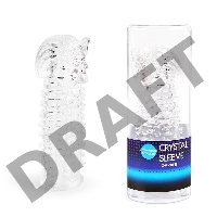 Закрытая прозрачная насадка на пенис Crystal Sleeve Faraon - 13,5 см.