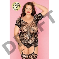 Костюм-сетка и стринги Candy Girl Baby черные, 2XL