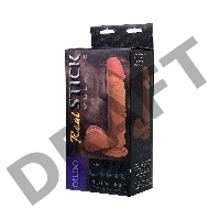 Реалистичный фаллоимитатор TOYFA RealStick Elite Mulatto, коричневый, 16 см