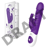 Фиолетовый вибратор-кролик The Sonic Rabbit - 22 см.