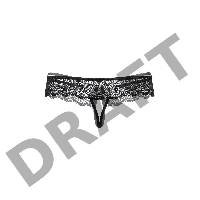 Стринги кружевные SoftLine Collection, черный, M/L