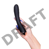 Нереалистичный вибратор WANAME D-SPLASH STREAM, силикон, черный, 21 см