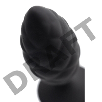 Анальная пробка Erotist Strob M - size, силикон,черная, 13,5 см