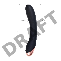 Нереалистичный вибратор WANAME D-SPLASH STREAM, силикон, черный, 21 см