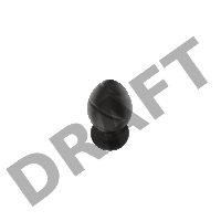 Пробка анальная Силиконовая черная S (5.8*2.8cm) 3305-01