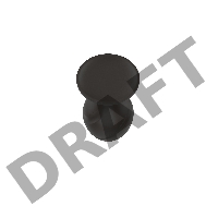 Пробка анальная Силиконовая черная S (5.8*2.8cm) 3305-01