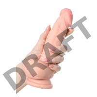 Реалистичный фаллоимитатор TOYFA RealStick Elite DILDO, TPR, телесный, 18,5 см