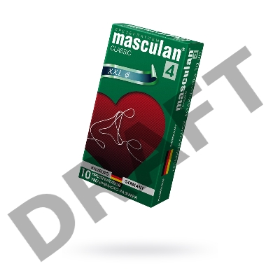 Презервативы Masculan Classic 4, 10шт. Увеличенного размера (XXL)