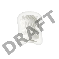 Мастурбатор Mystim MasturbaTIN Swirl Gir, TPE, белый, 4,5 см
