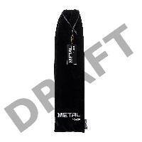 Анальная втулка Metal by TOYFA с бело-фиолетовым хвостом, металл, серебряная, 45 см, Ø 2,7 см