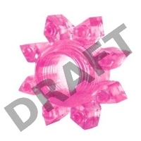Розовое эрекционное кольцо Cockring star