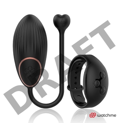 Черное виброяйцо с пультом-часами Anne s Desire Vibro Egg Wireless Watchme