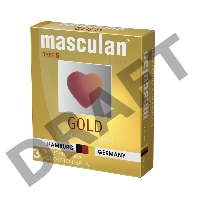 Презервативы Masculan 5 Ultra, золотые, 3 шт