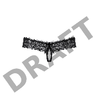 Трусики из кружева SoftLine Collection, черный, M/L