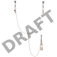 Золотистые зажимы для сосков и клитора All Sensation Nipple and Clitoral Chain
