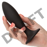 Набор из трех черных анальных пробок Silicone Anal Curve Kit