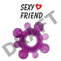 Фиолетовое эрекционное кольцо Sexy Friend 