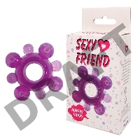 Фиолетовое эрекционное кольцо Sexy Friend 