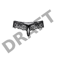Стринги кружевные SoftLine Collection, черный, M/L