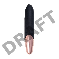 Нереалистичный вибратор WANAME D-SPLASH WATERFALL, силикон, черный, 21,3 см