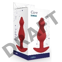 Анальная пробка Libra, цвет бордовый (CORE)
